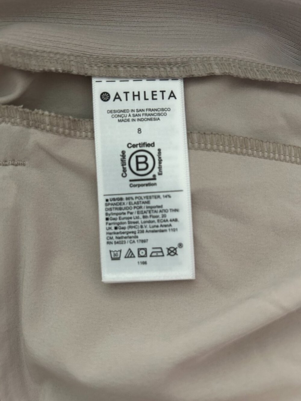 Athleta Tan Brooklyn Mid Rise Ankle Pant Size 8  Wrinkle-resistant, stretch fabr - Picture 3 of 5